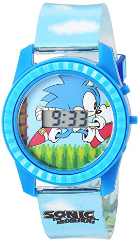 Sonic The Hedgehog Kids' Blue Digital Watch Accutime Amazon Watch Wrist Watches