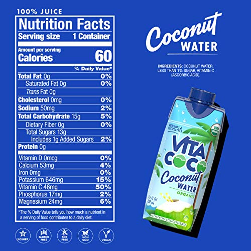 Vita Coco Organic Coconut Water 11.1 Oz Amazon Coconut Water Grocery Vita Coco