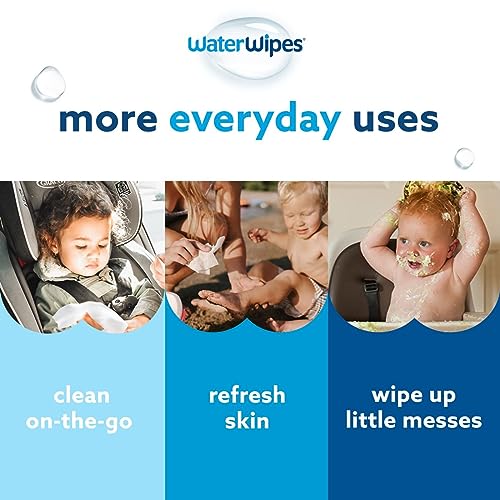 WaterWipes Plastic-Free Baby Wipes, 99.9% Water-Based