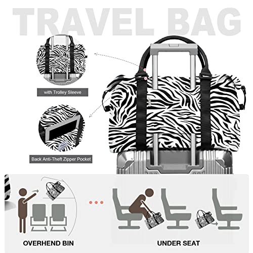 Sporty Zebra Large Gym Tote Bag Amazon Luggage SEAFEW Sports Duffels