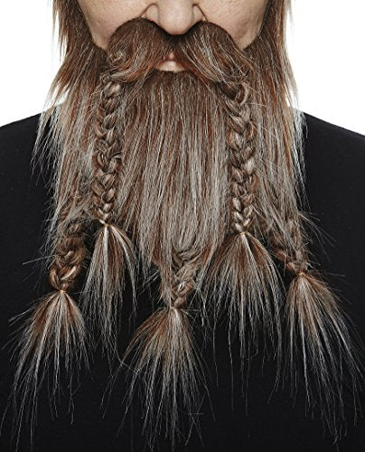 Viking Dwarf Fake Beard Adult Costume Accessory Amazon Facial Hair Mustaches Toy