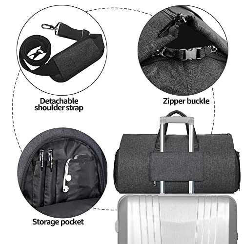 UNIQUEBELLA Carry-on Garment Duffel Bag Black