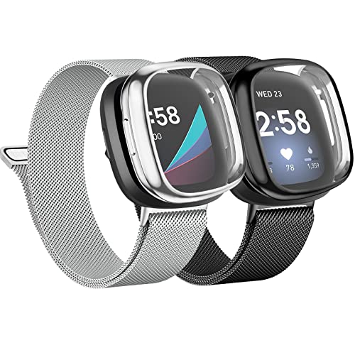 Tobfit Metal Bands for Fitbit Versa 3 Amazon Arm & Wristband Accessories Electronics Tobfit
