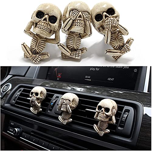 Spooky Skull Car Vent Clips for Halloween Amazon Aroma Diffusers Automotive Parts and Accessories car air freshener car freshener Idefair