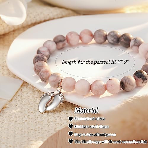 HGDEER New Mom Gifts for Women, Pregnancy Gifts for First Time Moms, Unique Gifts Idea Bracelet Jewelry Present for Mama Mothers Day