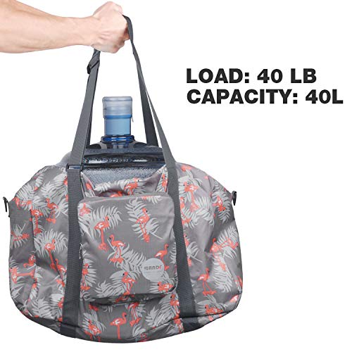 WANDF 18 Foldable Travel Duffle Bag - Flamingo