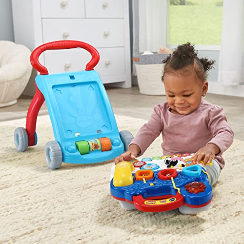 VTech Sit-To-Stand Learning Walker, Blue Amazon Toy VTech Walkers