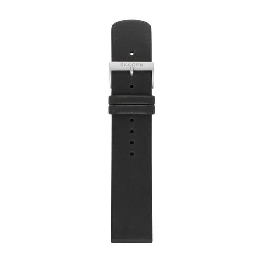 Dark Slate Gray Skagen 22mm Standard Leather Watch Strap, Midnight (Model: SKB6122)