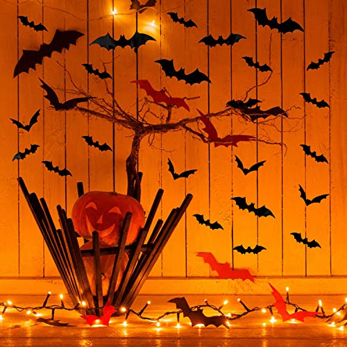 DIYASY Black 3D Bat Stickers for Halloween Décor Amazon DIYASY Home Wall Stickers & Murals