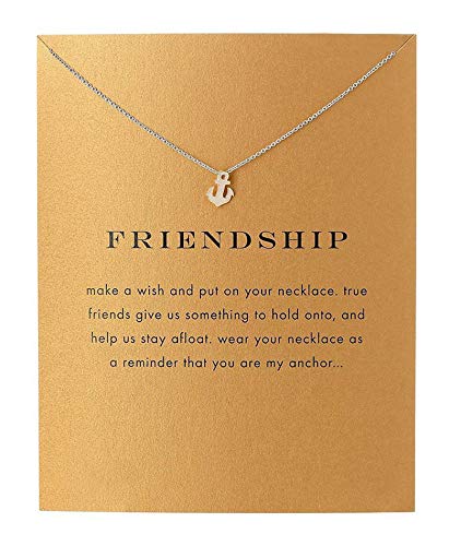 Baydurcan Louts Flower Necklace with Message Card Gift Card (Silver Louts Flower)