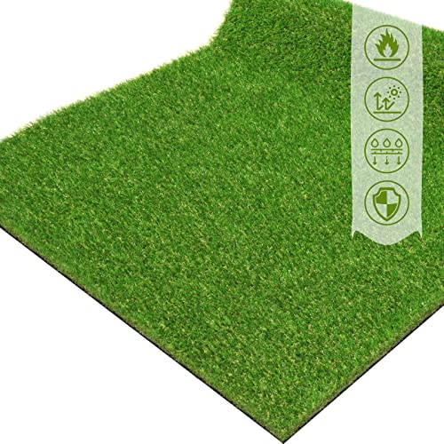 ZGR Artificial Grass Turf Lawn 11' x 42' Outdoor Rug, 0.8" Premium Realistic Turf for Garden, Yard, Home Landscape, Playground, Dogs Synthetic Grass Mat Fake Grass Rug, Rubber Backed with Drain Holes | Physical | Amazon, Artificial Grass, Lawn & Patio, ZGR HOME&GARDEN | ZGR HOME&GARDEN