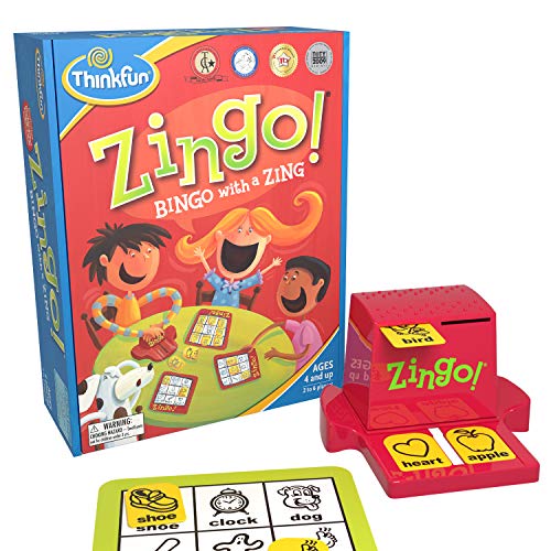 ThinkFun Zingo Bingo Award Winning Preschool Game for Pre/ Early Readers Age 4 and Up - One of the Most Popular Board Games Boys Girls their Parents, Amazon Exclusive Version | Physical | Amazon, Board Games, ThinkFun, Toy | ThinkFun