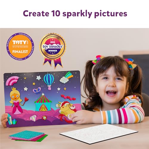Gray Skillmatics Art & Craft Activity - Foil Fun Unicorns & Princesses, No Mess Art for Kids, Craft Kits & Supplies, DIY Creative Activity, Gifts for Girls & Boys Ages 4, 5, 6, 7, 8, 9, Travel Toys