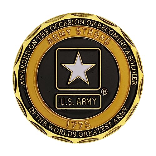 US Army Soldier Award Challenge Coin - Gold Plated Graduation Gift - Collectible Commemorative Medal (1 PCS) | Physical | Amazon, coin, collectable, Individual Coins, Office Product, Yvhusk | Yvhusk