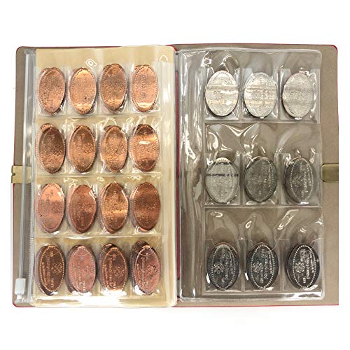 The Penny Journal by Pennybandz Holds 146 Coins The Ultimate Souvenir Penny Collecting Book for Your Coin Collection Holds 128 Pressed Pennies and 18 Pressed Quarters or Nickels