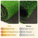 Dark Slate Gray ZGR Artificial Grass Turf Lawn 11' x 65' Outdoor Rug, 0.8" Premium Realistic Turf for Garden, Yard, Home Landscape, Playground, Dogs Synthetic Grass Mat Fake Grass Rug, Rubber Backed with Drain Holes