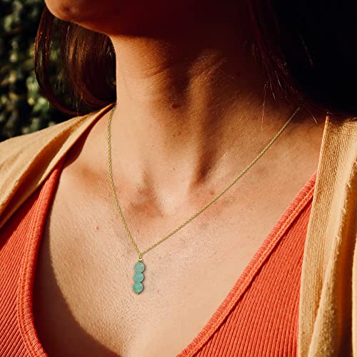 Black SmileBelle Jade necklace for women green jewelry as birthday gifts, crystal necklace with jade beads, green necklace crystal pendant necklace as spiritual jewelry for girls for birthstone necklace
