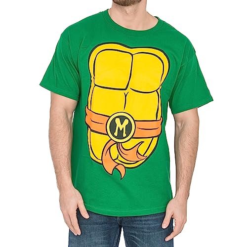 TMNT Michelangelo Costume Green T-Shirt with Mask