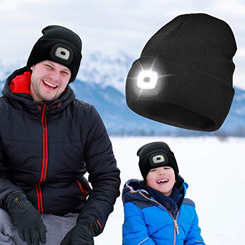 USB Rechargeable Kids' Beanie with Headlamp Amazon Apparel Boys Etsfmoa