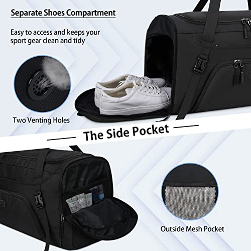 Waterproof Sports Gym Duffle Bag with Shoe Compartment Amazon Dakuly Luggage Sports Duffels