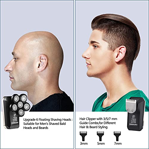 YBLNTEK Head Shaver: 5-in-1 Electric Razor Amazon Beauty Rotary Shavers YBLNTEK