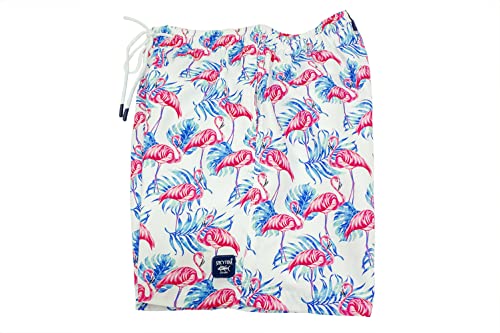 Spicy Tuna Men's Flamingo Shorts, Size X-Large