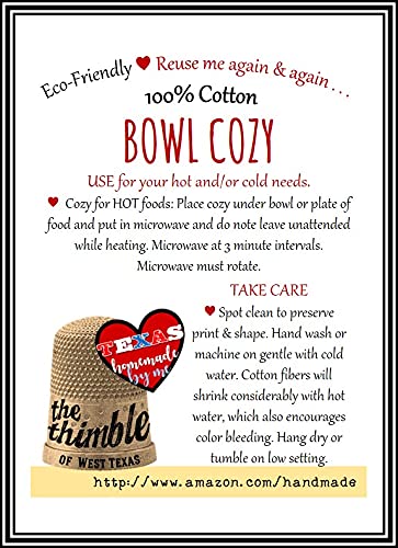 Texas-made Microwave Bowl Cozy - Shooting Stars Amazon Guild Kitchen Cozies The Thimble of West Texas