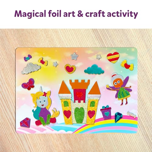 Light Gray Skillmatics Art & Craft Activity - Foil Fun Unicorns & Princesses, No Mess Art for Kids, Craft Kits & Supplies, DIY Creative Activity, Gifts for Girls & Boys Ages 4, 5, 6, 7, 8, 9, Travel Toys