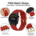 WOCCI 24mm Men's FKM Rubber Watch Band Amazon Watch WOCCI