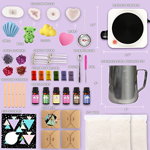 Zoncolor Soy Wax Making Kit - DIY Craft Amazon Home Kits Zoncolor