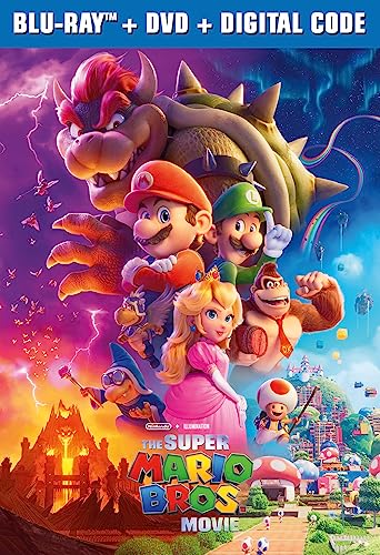 Super Mario Bros. Movie Combo Pack Amazon DVD Movies Universal Pictures Home Entertainment