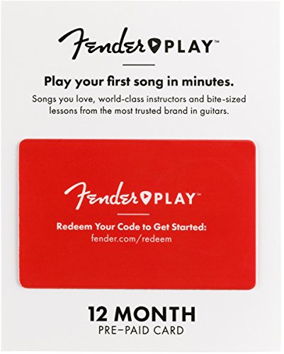 Fender Play 12-Month Subscription Prepaid Gift Card