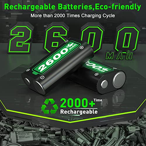 Ukor 2600mAh Rechargeable Battery Packs for Xbox Accessory Kits Amazon Electronics Ukor