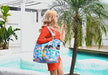 Brand: Waterproof Tie Dye Blue Beach Pool Bag Amazon Bluboon Luggage Travel Totes