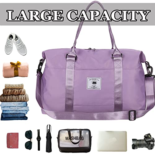 Women's Large Waterproof Weekender Duffle Bag Amazon Luggage Travel Duffels woogwin