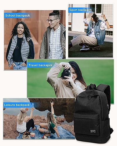 VECAVE Waterproof Lightweight Laptop Backpack Black Amazon Backpacks Luggage VECAVE