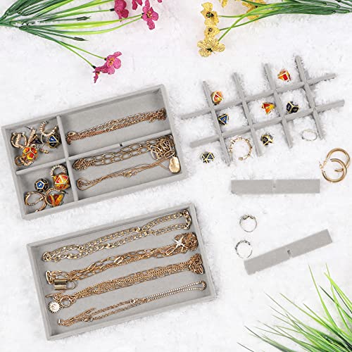 STYLIFING Stackable Velvet Jewelry Tray Organizer Amazon Home Jewelry Trays STYLIFING