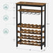 SONGMICS Freestanding Wine Rack with Glass Holder Amazon Freestanding Wine Racks & Cabinets Furniture SONGMICS