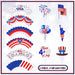 USA Flag Cupcake Decorations Amazon Cupcake Toppers Kitchen Outus