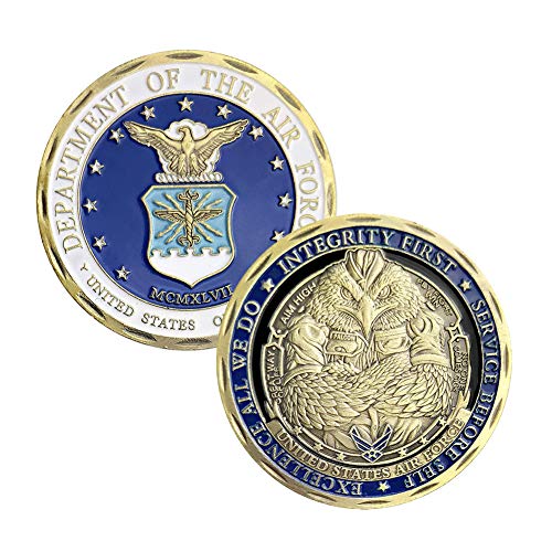 U.S.AF Core Values Challenge Coin Amazon Individual Coins Toy WOERDA