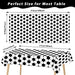 Black 1-Piece Disposable Soccer Party Tablecloth | 54 x 108 Inches