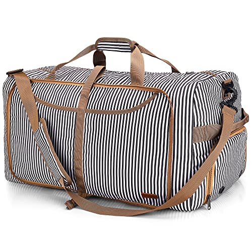 Water Resistant Stripe Duffel Bag Amazon Luggage Travel Duffels VS VOGSHOW