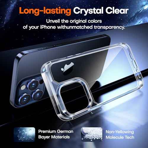 TAURI Crystal Clear iPhone 15 Pro Max Case Amazon Case & Cover Bundles TAURI Wireless