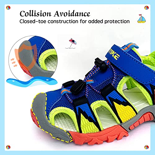 VITUOFLY Kids Outdoor Sandals Blue Green Amazon Sandals Shoes VITUOFLY