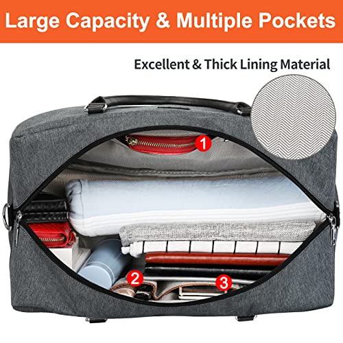 Weekender Duffel Bag with Shoe Compartment Amazon IBFUN Luggage Travel Duffels
