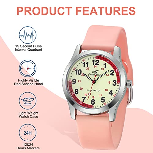 SIBOSUN Nurse Watch - Water Resistant Silicone Amazon SIBOSUN Watch Wrist Watches