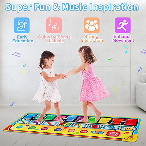 TWFRIC 5ft Piano Mat - Educational Musical Toy
