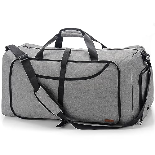 Brand: Water Resistant 60L Duffle Bag - Gray Amazon Luggage Travel Duffels VS VOGSHOW