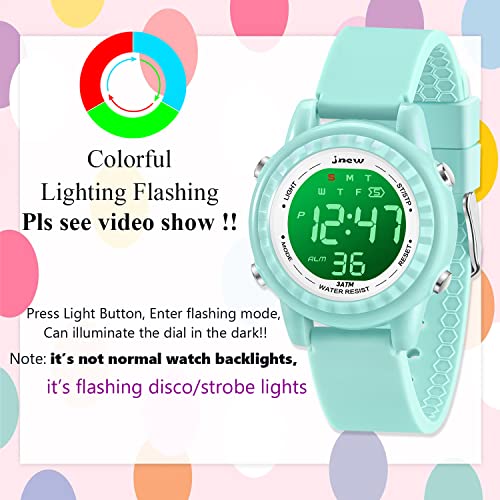 Venhoo Kids Color Flashing Sport Watch