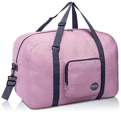 WANDF for Alaska Airlines 22" Foldable Travel Duffle Bag for Travel Gym Sports Weekender Bag (22 inches (50 Liter), Pink Denis 22") | Physical | Amazon, Sports, Sports Duffels, WANDF | WANDF